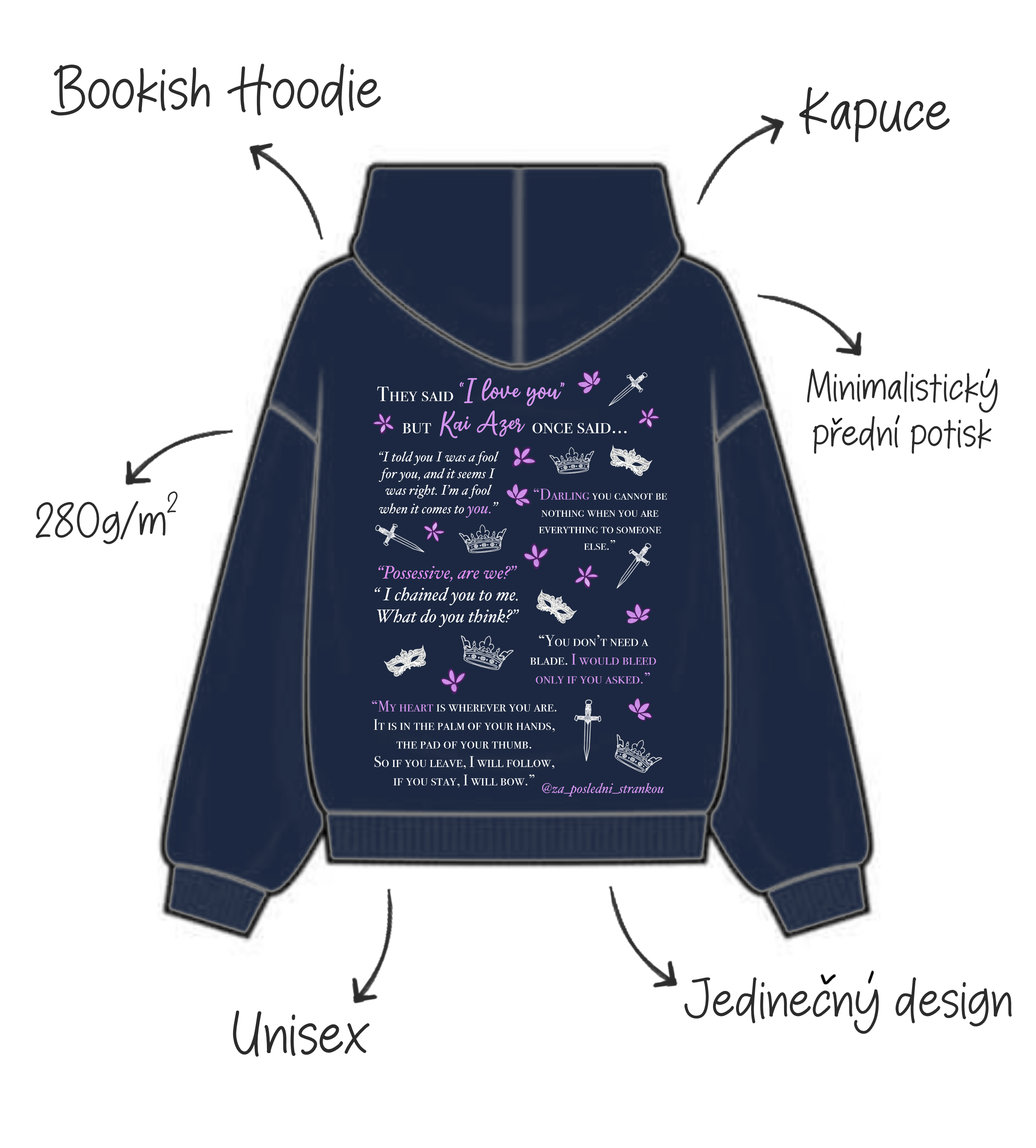 Hoodie s kapucí Bezmocná